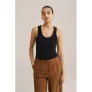 WE Fashion mouwloze top zwart
