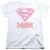Superman Super Mom-T-shirt voor dames (Wit/Roze)