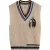 Scotch & Soda Stripe Trim Knitted Spencer Light Calico