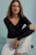 TRENDYOLMİLLA Dames Zwart Effen Lang Getailleerd Blouses