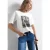 Shirt met ronde hals en fotoprint