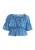 Mymo Blouse met hartjesprint Dames blauw