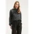 Smashed Lemon Satijnlook blouse met stippenprint en strikkraag |
