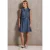 Denim jurk met ruches