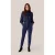 Caroline Tensen Clova Print Blouse Navy