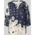 milano italy Blouse van pure viscose met tuniekkraag