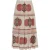 Devotion Twins Olympia Midi Skirt Jacquard Red Orange