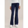 WE Fashion Flared legging (set van 2) donkerblauw