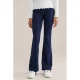 WE Fashion Flared legging (set van 2) donkerblauw
