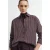comma blouse met krijtstreep – donkerpaars