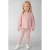 NAME IT MINI sweater met print – lichtroze