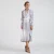 Gestreepte Midi Wrap -jurk