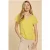 White Stuff Nelly Notch Neck Tee Bright Yellow