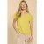 White Stuff Nelly Notch Neck Tee Bright Yellow