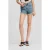 Karl Lagerfeld Frayed Denim Short Tinted Washed Mid Blue