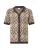 JOOP! Jeans Gebreid vest ‘Diamor’  chocoladebruin / lichtbruin / wit
