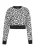 swirly Sweatshirt  zwart / wit