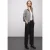 Street One Dames Broek met rechte pijpen en tape in Zwart