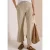 Cecil Dames Broek met Wide Leg pijpen in gebreide look in Beige