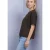 Shirt met ronde hals in Silk-Look