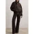 Reiss Casual Bomber Jacket Chocolate Brown