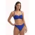 Cyell voorgevormde strapless bandeau bikinitop donkerblauw