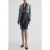 Reiss Gabbi-check Blouse Black/white