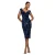 Strakke damesjurk Goddiva Bardot Midi