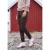 Mid Waist Slim Leg Hose in casual pasvorm