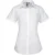 Premier Dames/Dames Supreme Poplin Overhemd met Korte Mouwen (Wit)