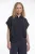 Rino & Pelle Boxy Capsleeve Top With Pleats In Waist Imela.7002 Blouse 10175 Dark Navy