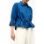 French Connection Tie Waist Top Midwash Chmbry