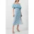 French Connection Floriana Ciarra Organza Dress Blue