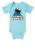 LOGOSHIRT Rompertje/body ‘Krümelmonster’  blauw / lichtblauw / wit