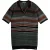 Scotch & Soda Structure Knitted Striped Polo Multi Stripe