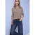 Street One Dames Shirt met gemêleerde look in Bruin