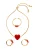 MYMO Sieraden set  goud / rood