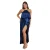 Satin en viscose wikkeljurk voor dames Goddiva Midaxi