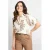 CS the Label gebloemde blouse ecru