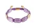Nialaya CZ Amethist 18K Goud 925 Armband
