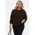 ONLY CARMAKOMA Plus Size gebreid vest met wol – donkerbruin