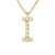 Collar ABC Diamonds 0,05 Cts BRIEF “I” Yellow Gold 18k