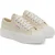 Superga Dames/Dames 2631 Stripe Platform Trainers (Beige Licht Eierschaal/Avorio)
