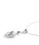 Orphelia Dames 925 Sterling Zilveren Ketting met Hanger – Zilver ZH-4493