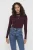 ONLY gebreide top ONLEMMA donkerrood