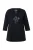Ulla Popken Shirt  zwart / platina