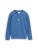 TOM TAILOR Sweatshirt ‘Glow-In-The-Dark’  royal blue/koningsblauw / abrikoos / zwart