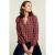 River Woods Multi Checked V-neck Blouse