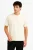 JUSTEVER 100% katoenen oversized T-shirt met ronde hals, beige – Alpha