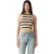 Levis Tulip mouwloze crop-top met hoge hals voor dames (Creme)